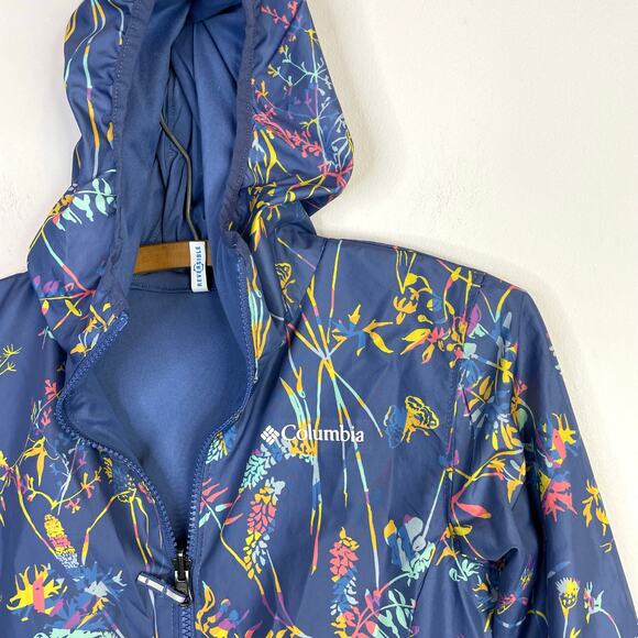 Columbia Hollytree Trail Reversible Lightweight Light Jacket kids Girls S 7 8 - Picture 3 of 11